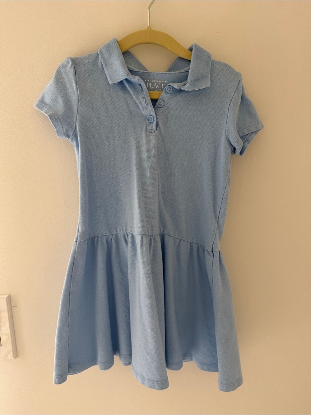 The Children's Place Light Blue Polo Dress